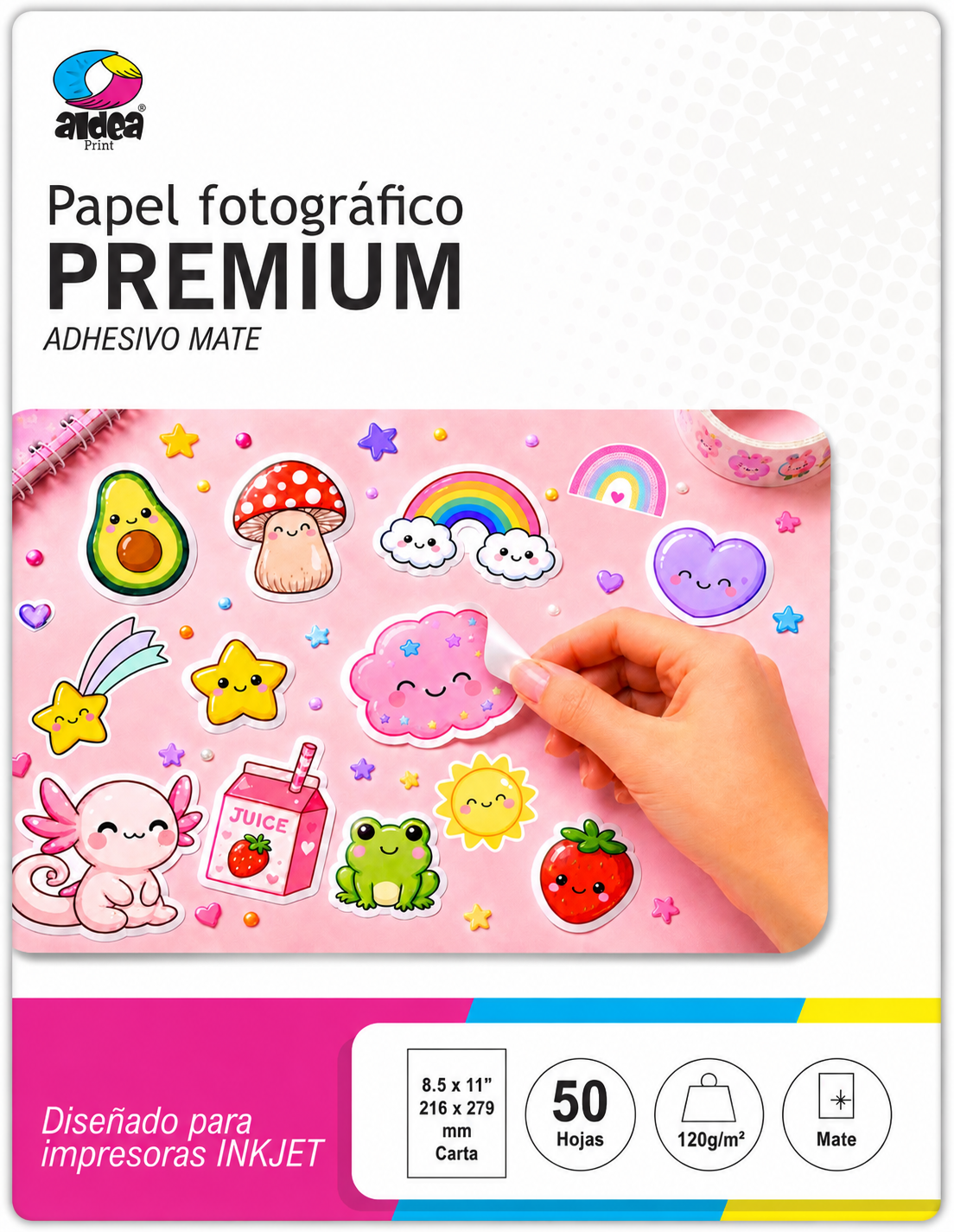 Papel fotográfico adhesivo mate CARTA