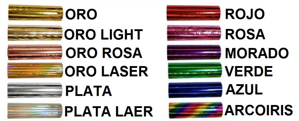 Foil Láser Rollo 19.3cm x 3m