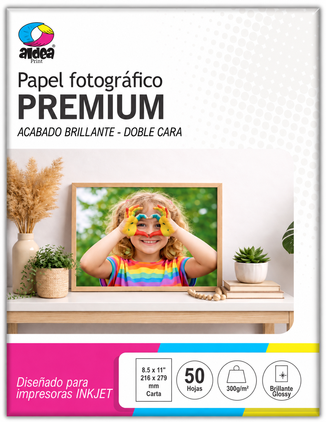 Papel fotográfico glossy brillante doble cara CARTA