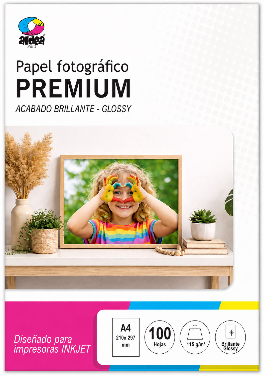 Papel fotográfico glossy brillante A4