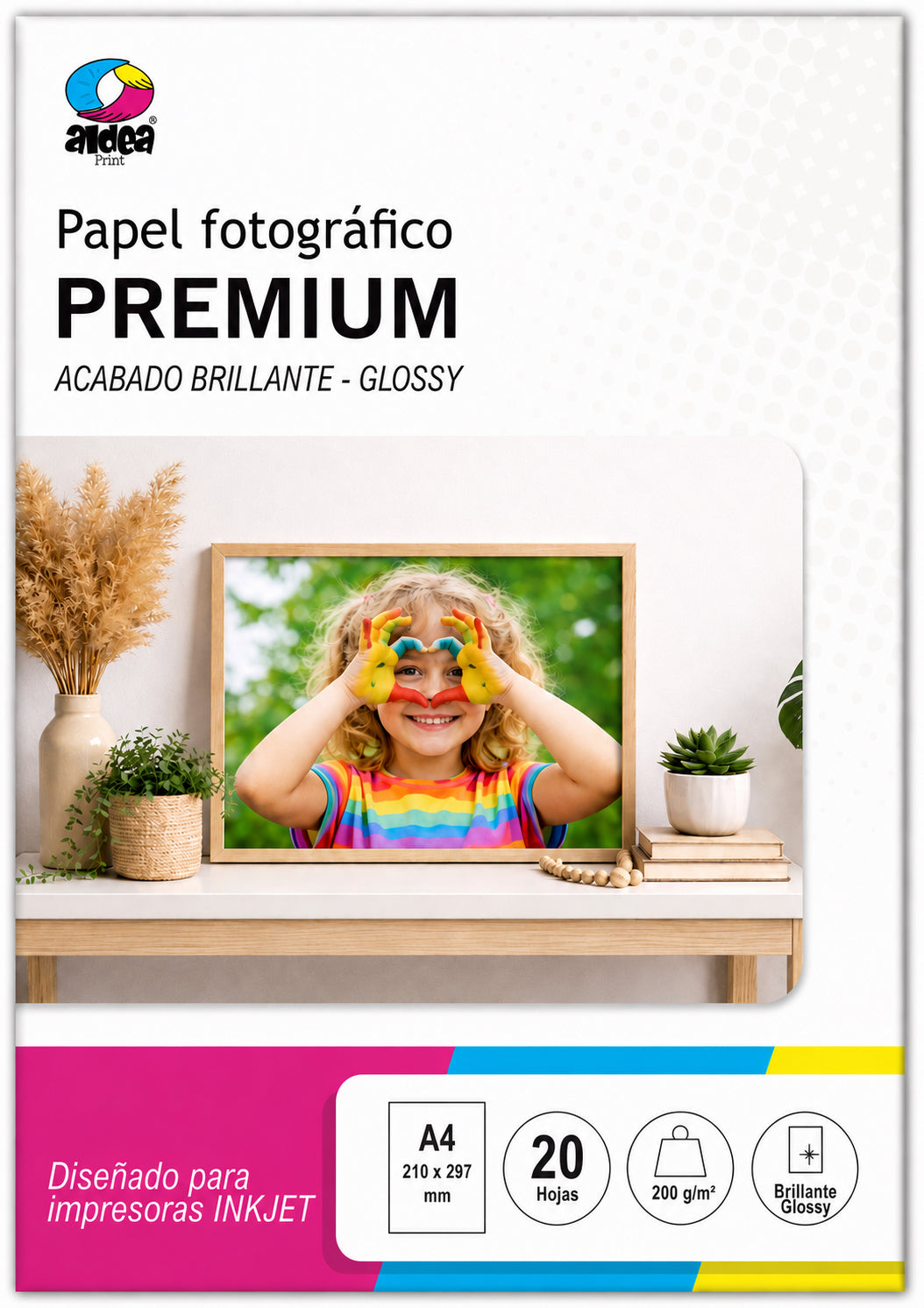 Papel fotográfico glossy brillante A4