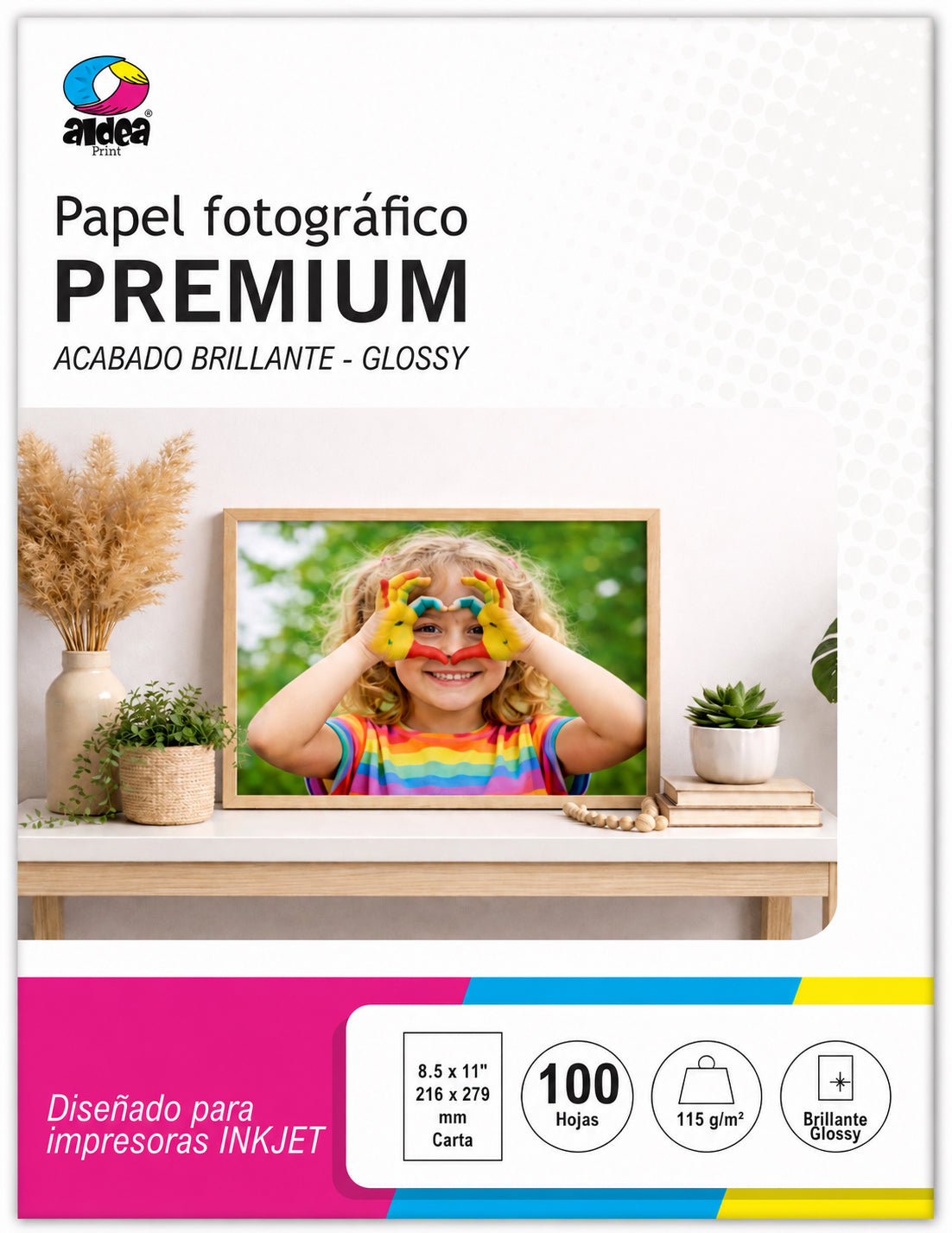 Papel fotográfico glossy brillante CARTA