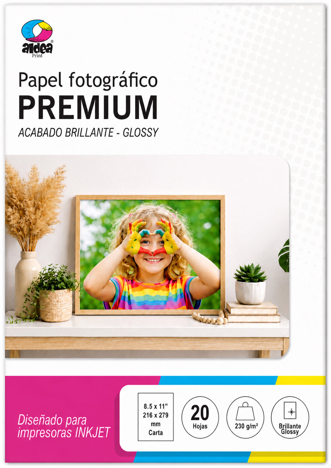 Papel fotográfico glossy brillante CARTA
