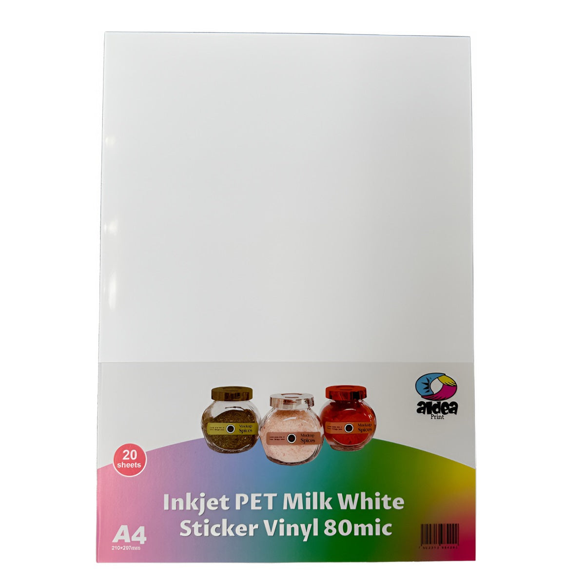 Vinil PET Adhesivo Imprimible Glossy Brillante A4