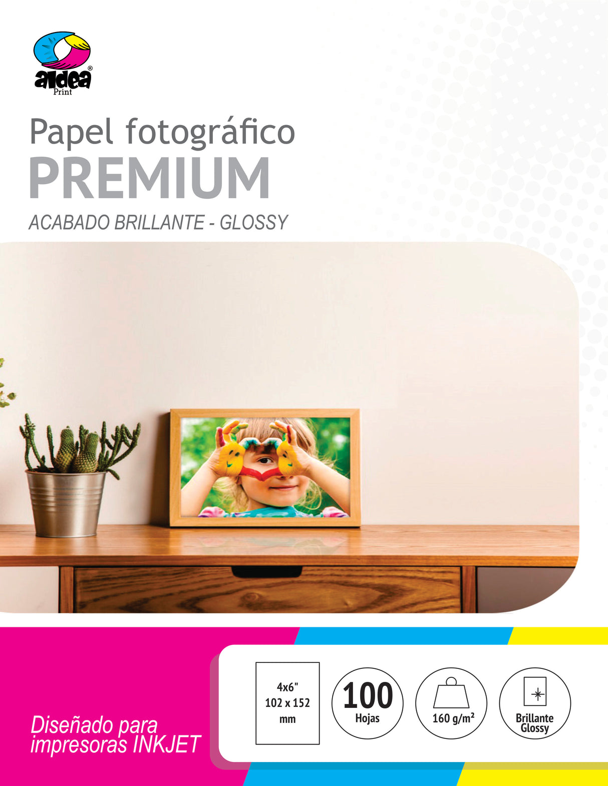 Papel fotográfico glossy brillante 4x6