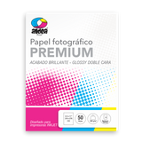 Papel fotográfico glossy brillante doble cara CARTA