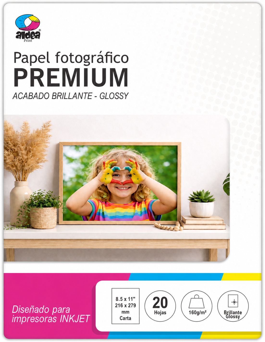 Papel fotográfico glossy brillante CARTA