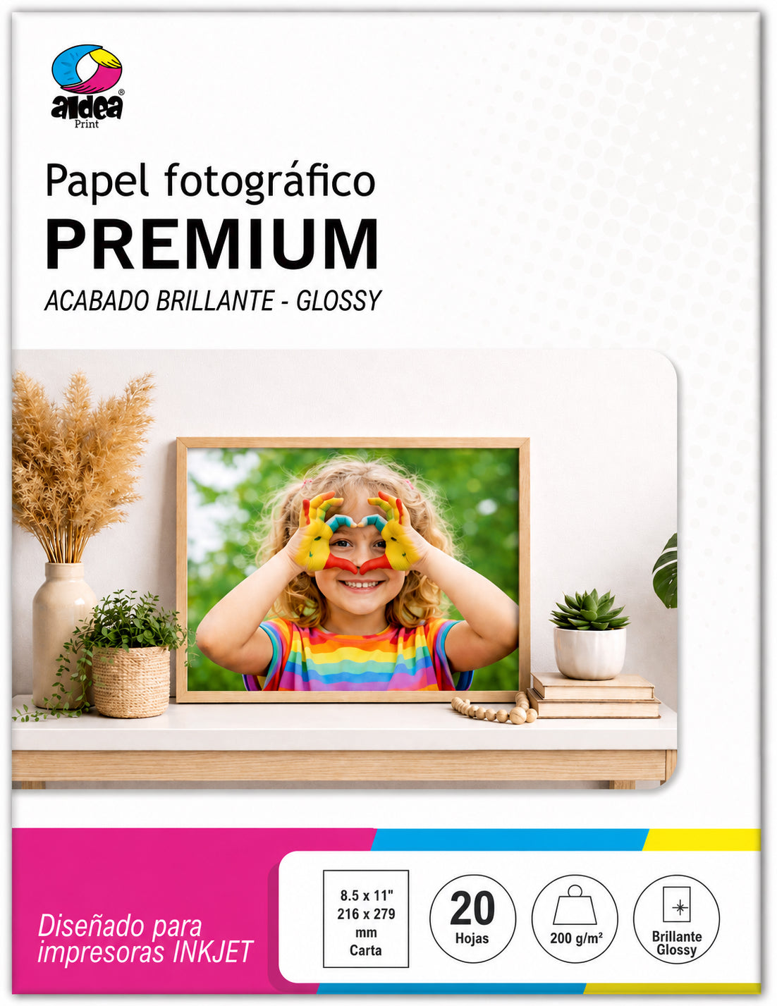 Papel fotográfico glossy brillante CARTA