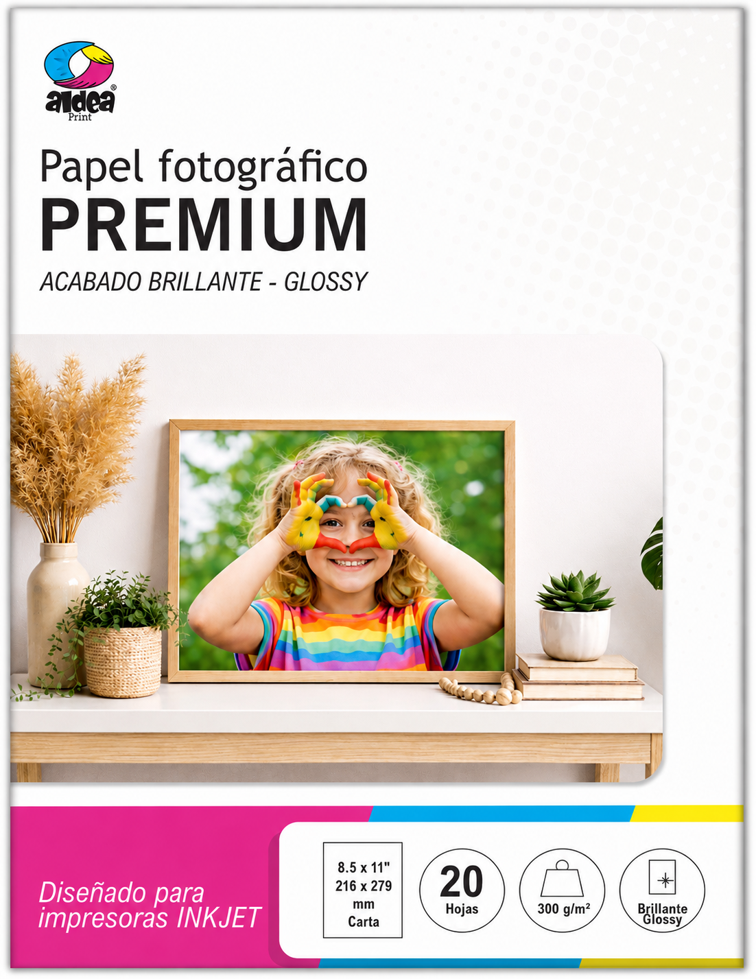 Papel fotográfico glossy brillante CARTA