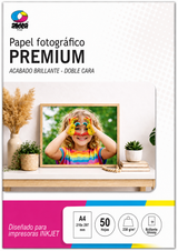 Papel fotográfico glossy brillante doble cara A4