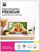 Papel fotográfico glossy brillante doble cara CARTA