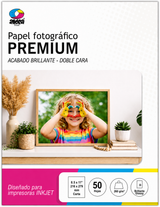 Papel fotográfico glossy brillante doble cara CARTA