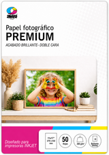Papel fotográfico glossy brillante doble cara tabloide 11x17