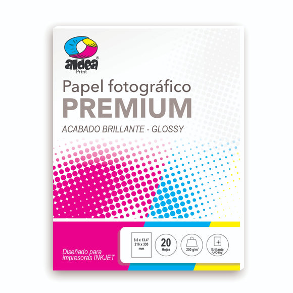 Papel fotográfico glossy brillante OFICIO