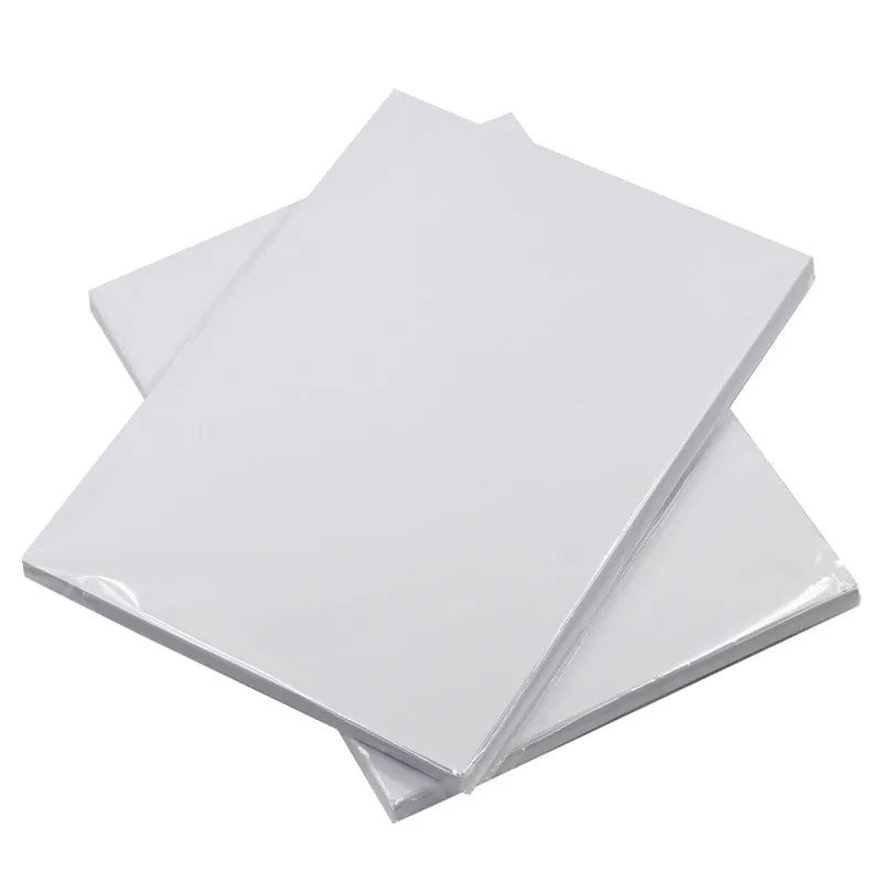Papel Adhesivo Impresión 10 Hojas De Vinilo Autoadhesivo Brillante A4 - Para Impresora Láser O Tinta - Resistente Al Agua Impresión Láser Inyección Tinta