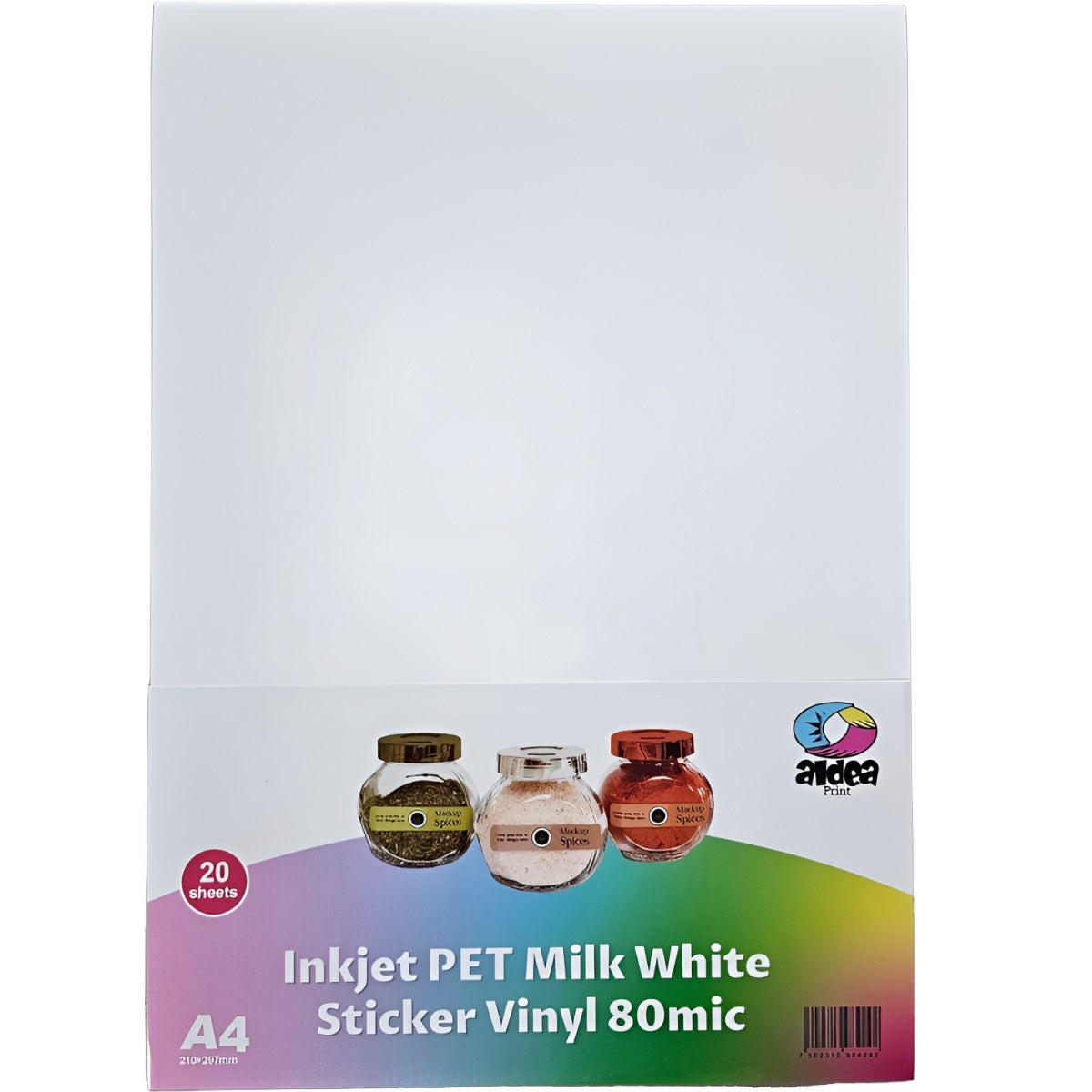 Vinil PET Adhesivo Imprimible Glossy Brillante A4