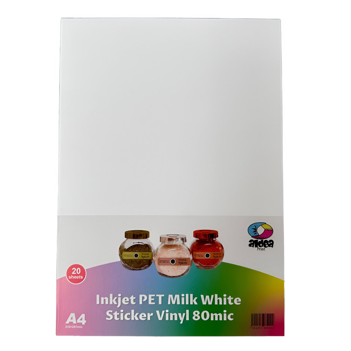 Vinil PET Adhesivo Imprimible Glossy Brillante A4