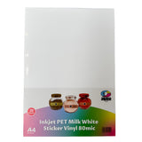 Vinil PET Adhesivo Imprimible Glossy Brillante A4