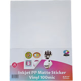 Vinil PP Adhesivo Imprimible Blanco Mate Carta