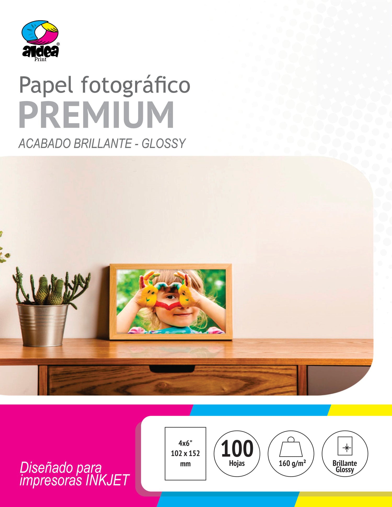 Papel fotográfico glossy brillante 4x6